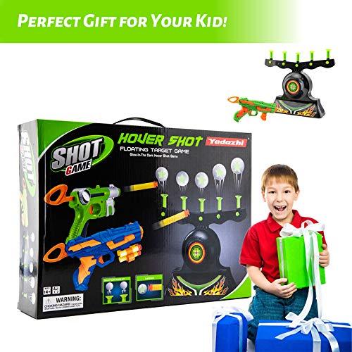 Shooting Targets For Guns Shooting Game Glow In The Dark Floating Ball Target Practice Toys For Kids Boys Hover Shot 1 Blaster Toy Gun 10 Soft Foam Balls 3 Darts Gift