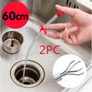 60CM Sewer Dredger Spring Pipe Dredging Tool Household Hair Cleaner Drain Clog Remover